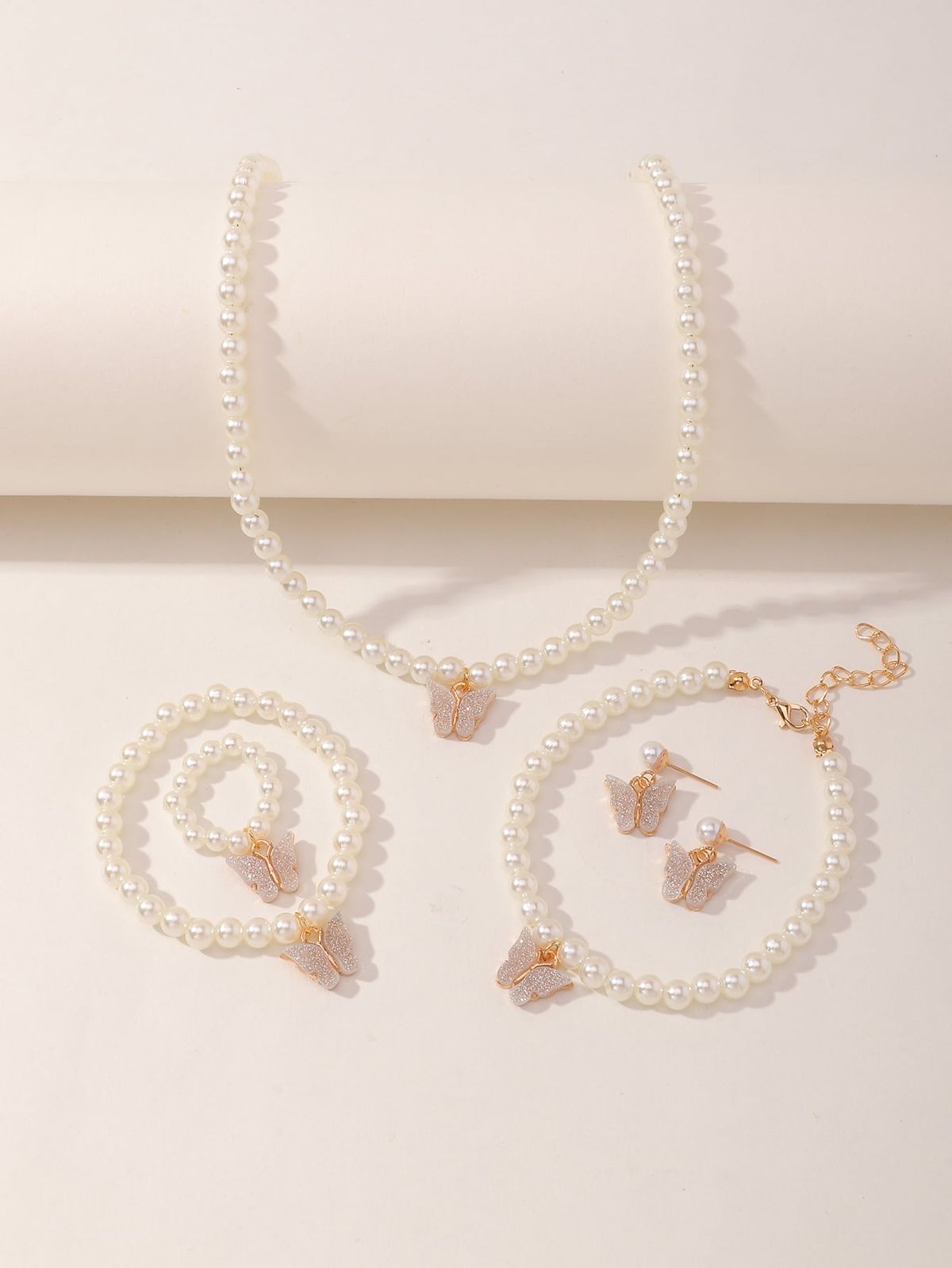 Versatile Butterfly Necklace Bracelet Earrings Ring