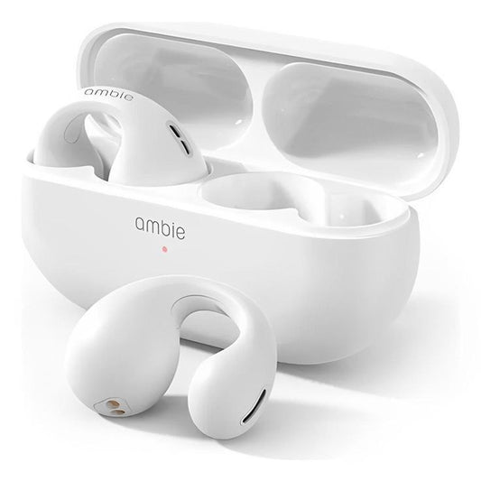 Wireless Bluetooth earbuds front view
