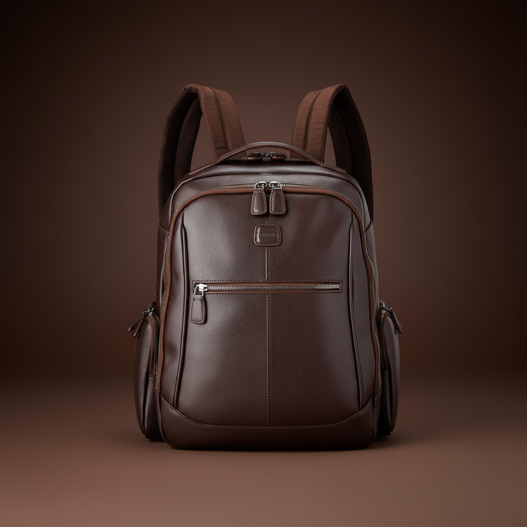 leather backpack